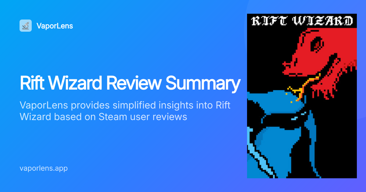 Is Rift Wizard Worth It? Steam Reviews Analysis | VaporLens