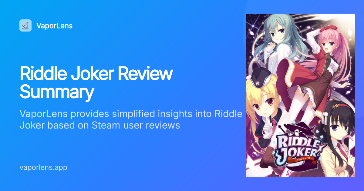 Is Riddle Joker Worth It? Steam Reviews Analysis | VaporLens
