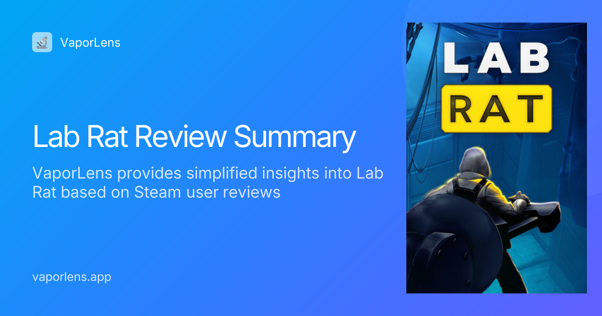 Is Lab Rat Worth It? Steam Reviews Analysis | VaporLens