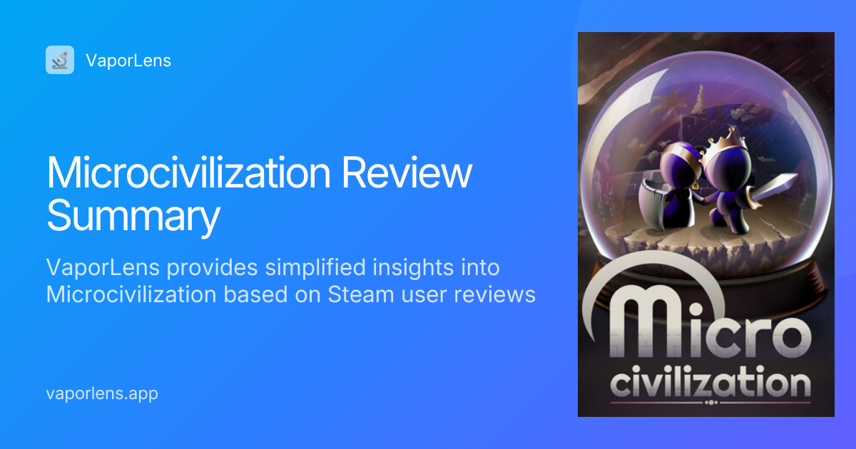 Microcivilization Review & Worth It Analysis | VaporLens