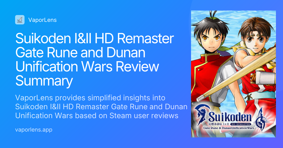 Suikoden I&II HD Remaster Gate Rune and Dunan Unification Wars...
