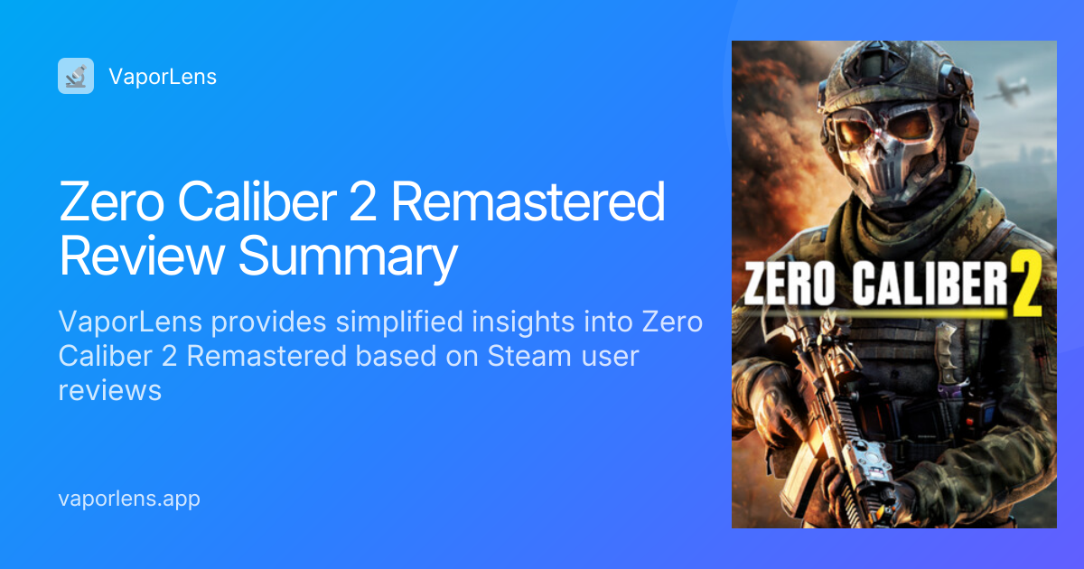 Zero Caliber 2 Remastered Review Summary | VaporLens