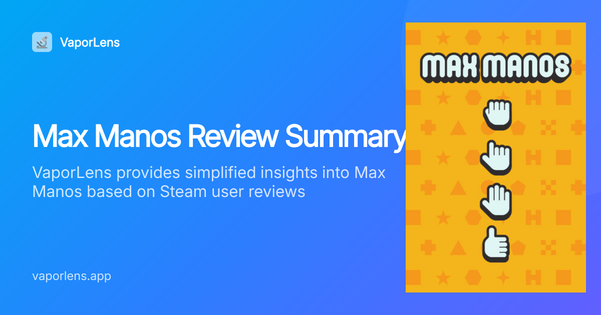 Max Manos: 84% positive sentiment — worth it? | VaporLens